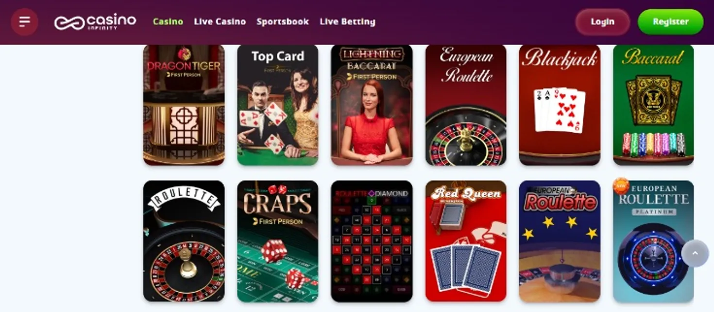Jogo de cassino online